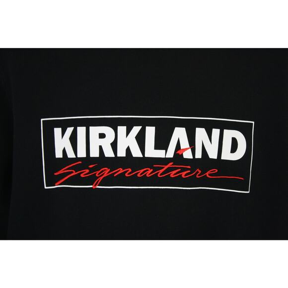 Kirkland Signature Big Logo Costco Black Crewneck Sweatshirt Mens XL dunk - Picture 2 of 5